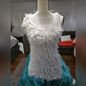 Absolutely Angel Sleeveless Ruffle Top